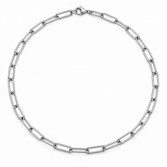 Geometric – minimalistyczny łańcuszek ze stali nierdzewnej 304 – srebrny